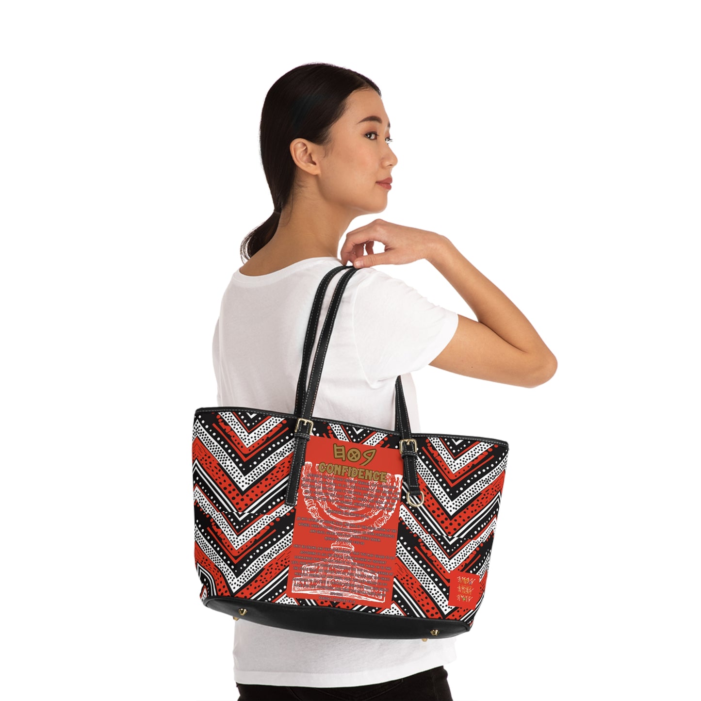 Confidence - Red Kente Shoulder Bag - Scriptural Affirmations Collection