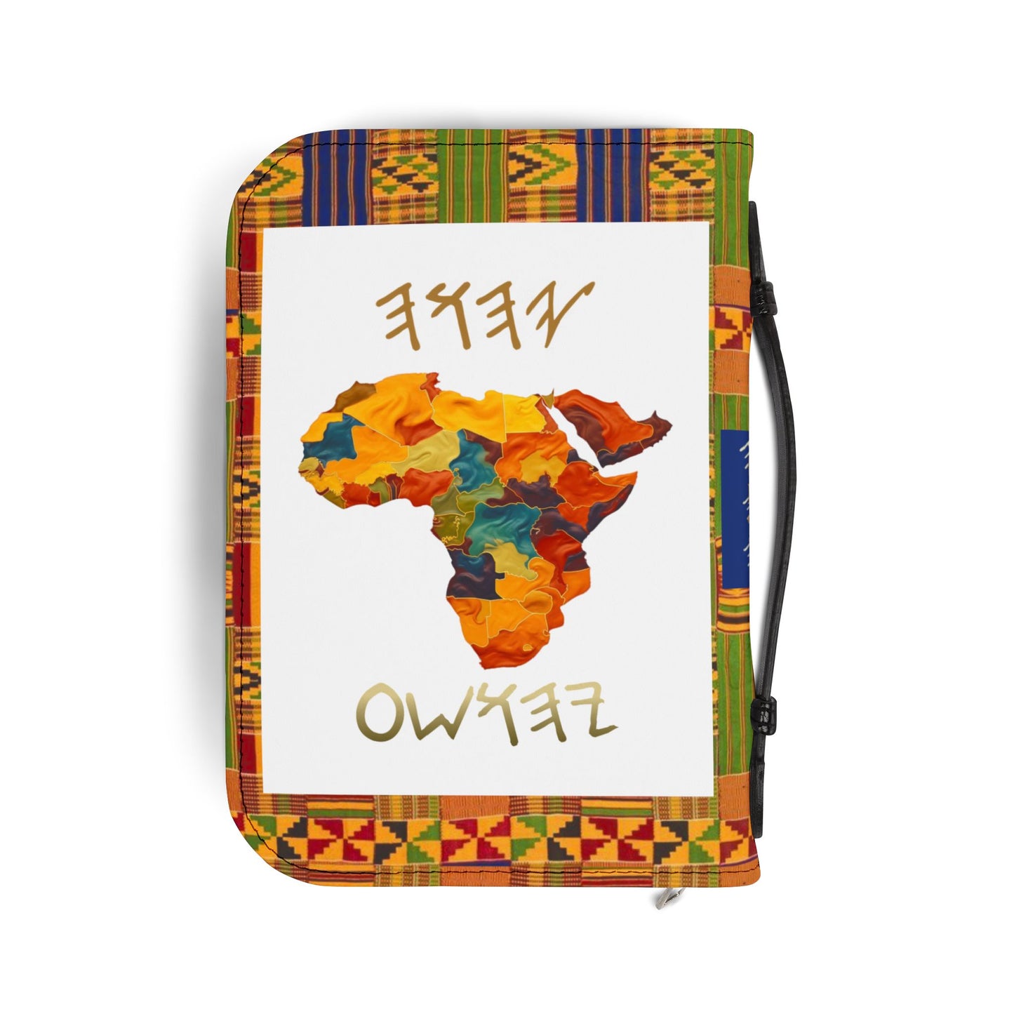 Two Greatest Commandments – Gold Kente Bible Cover - Biblical Principles Collection