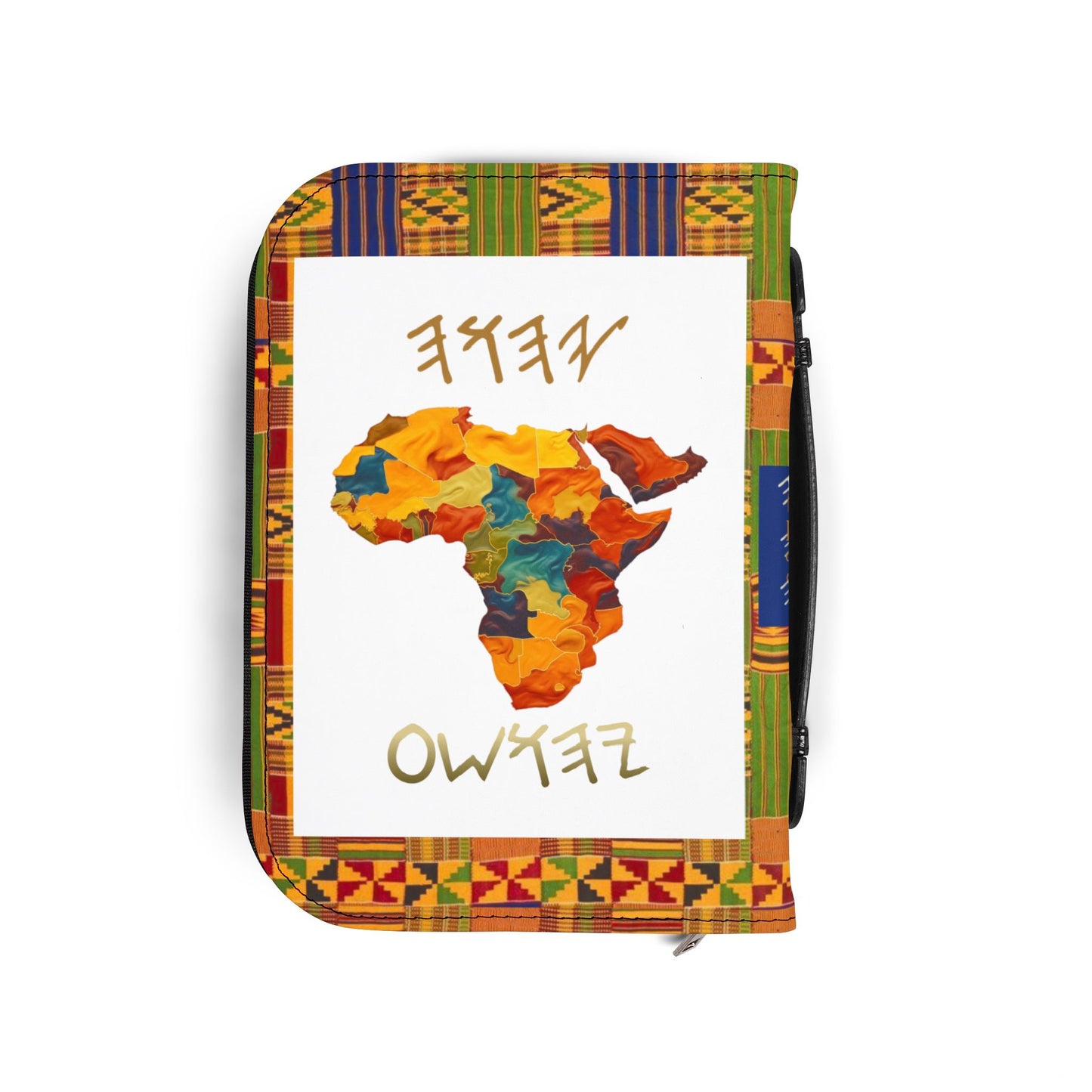 Two Greatest Commandments – Gold Kente Bible Cover - Biblical Principles Collection