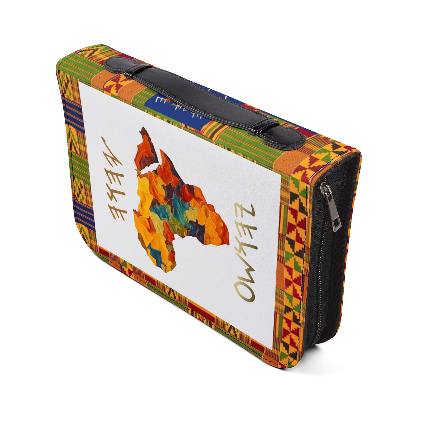 Two Greatest Commandments – Gold Kente Bible Cover - Biblical Principles Collection