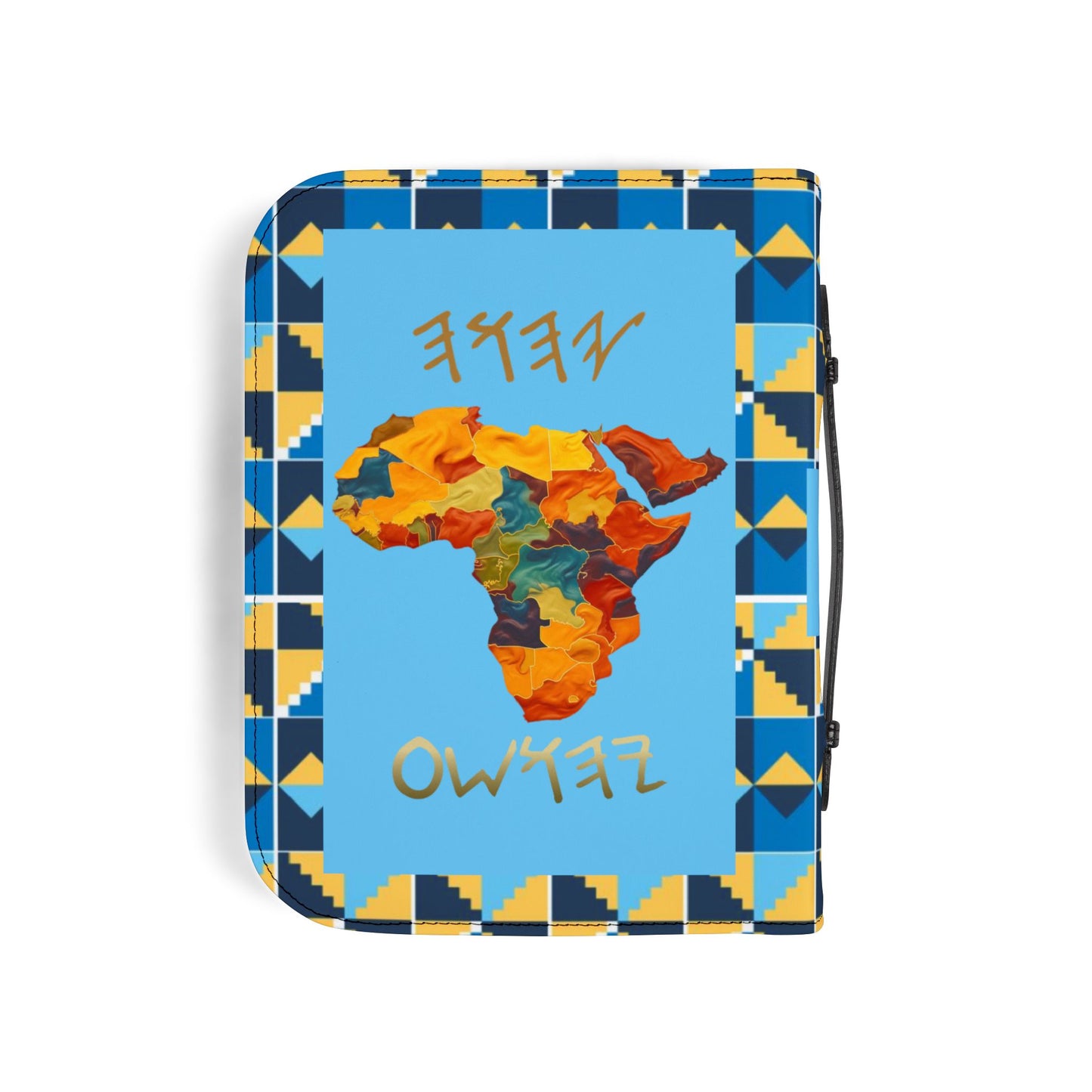 Kingdom of Priests - Light Blue Kente Bible Cover - Biblical Principles Collection
