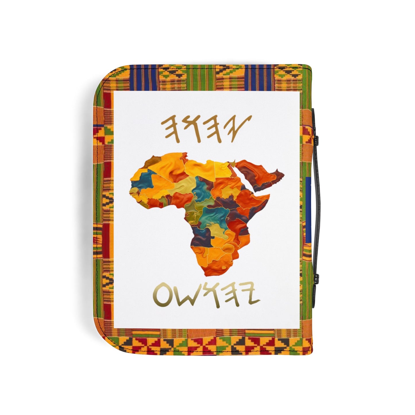 Two Greatest Commandments – Gold Kente Bible Cover - Biblical Principles Collection