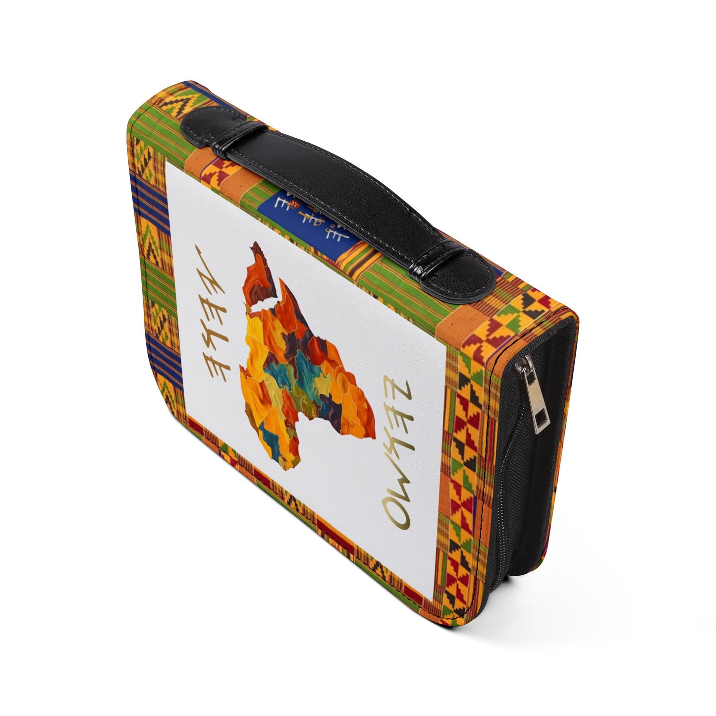 Two Greatest Commandments – Gold Kente Bible Cover - Biblical Principles Collection