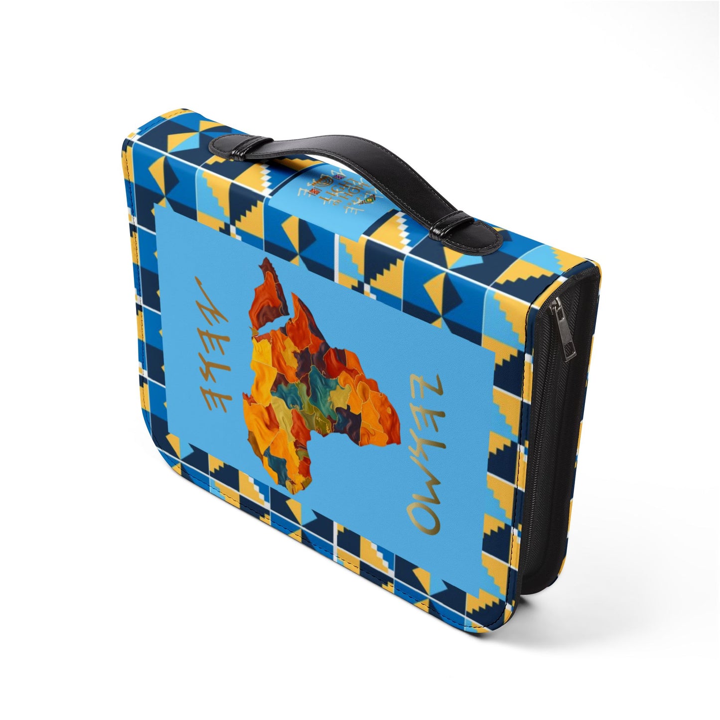 Kingdom of Priests - Light Blue Kente Bible Cover - Biblical Principles Collection