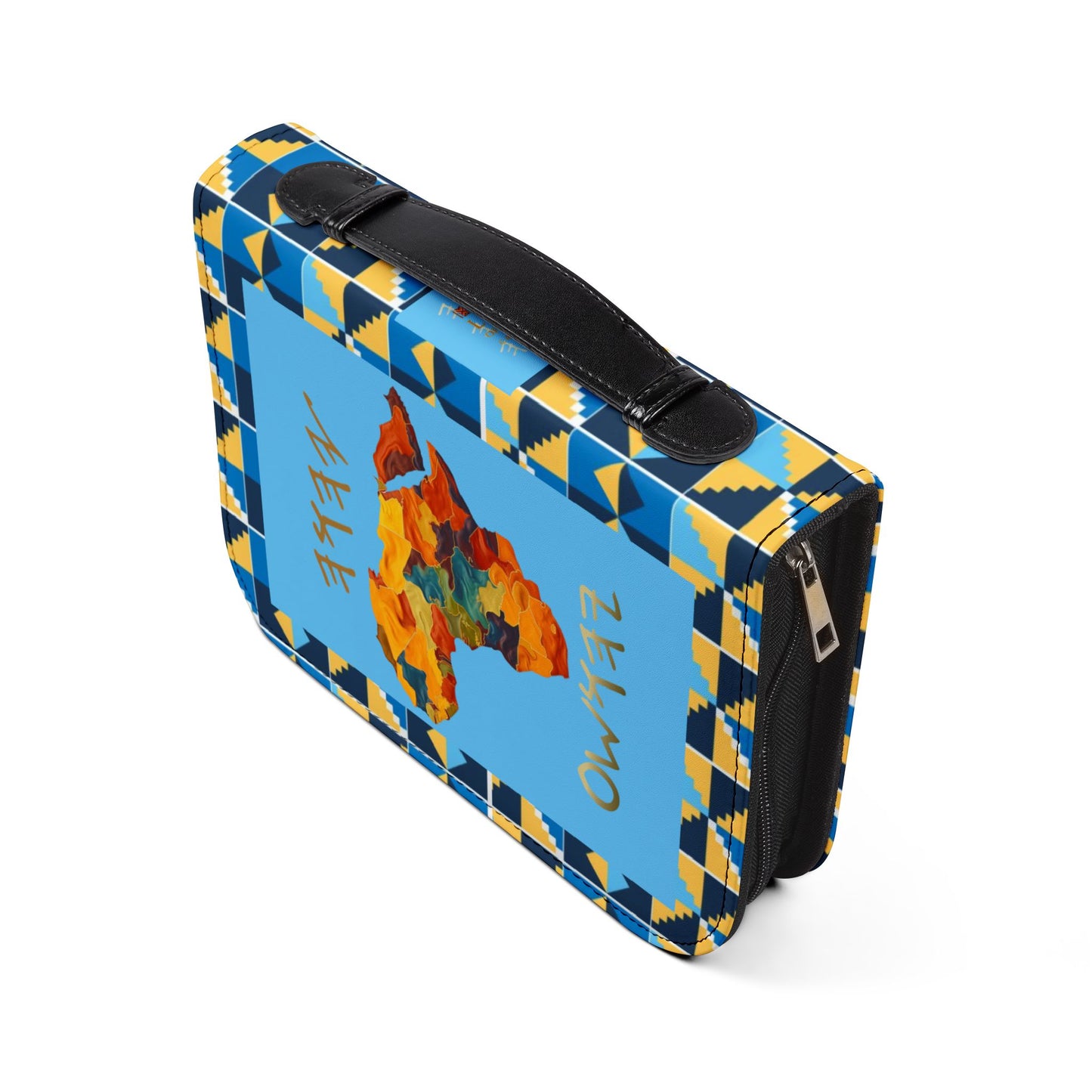 Kingdom of Priests - Light Blue Kente Bible Cover - Biblical Principles Collection