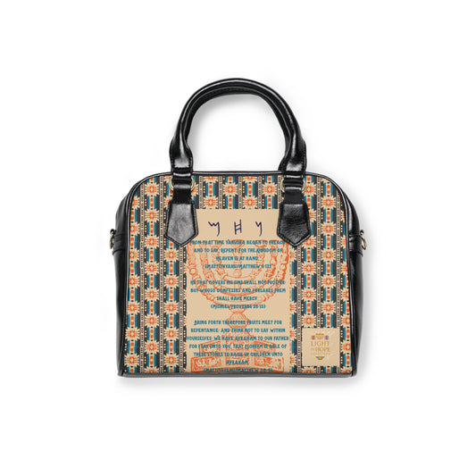 Call to Repentance - Orange Kente Shoulder Handbag - Biblical Principles Collection
