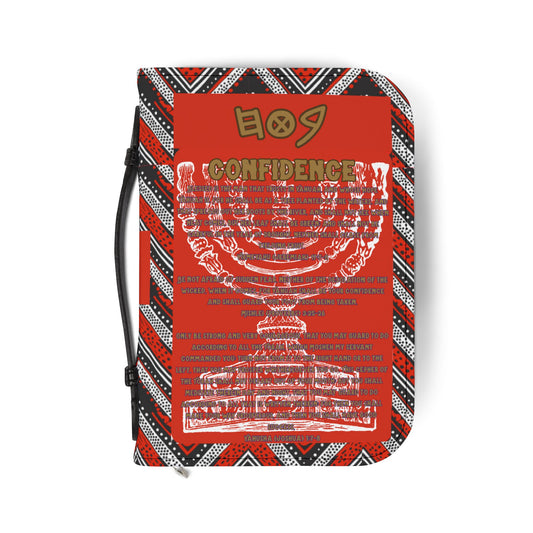 Confidence - Red Kente Bible Cover - Scriputral Affirmations Collection
