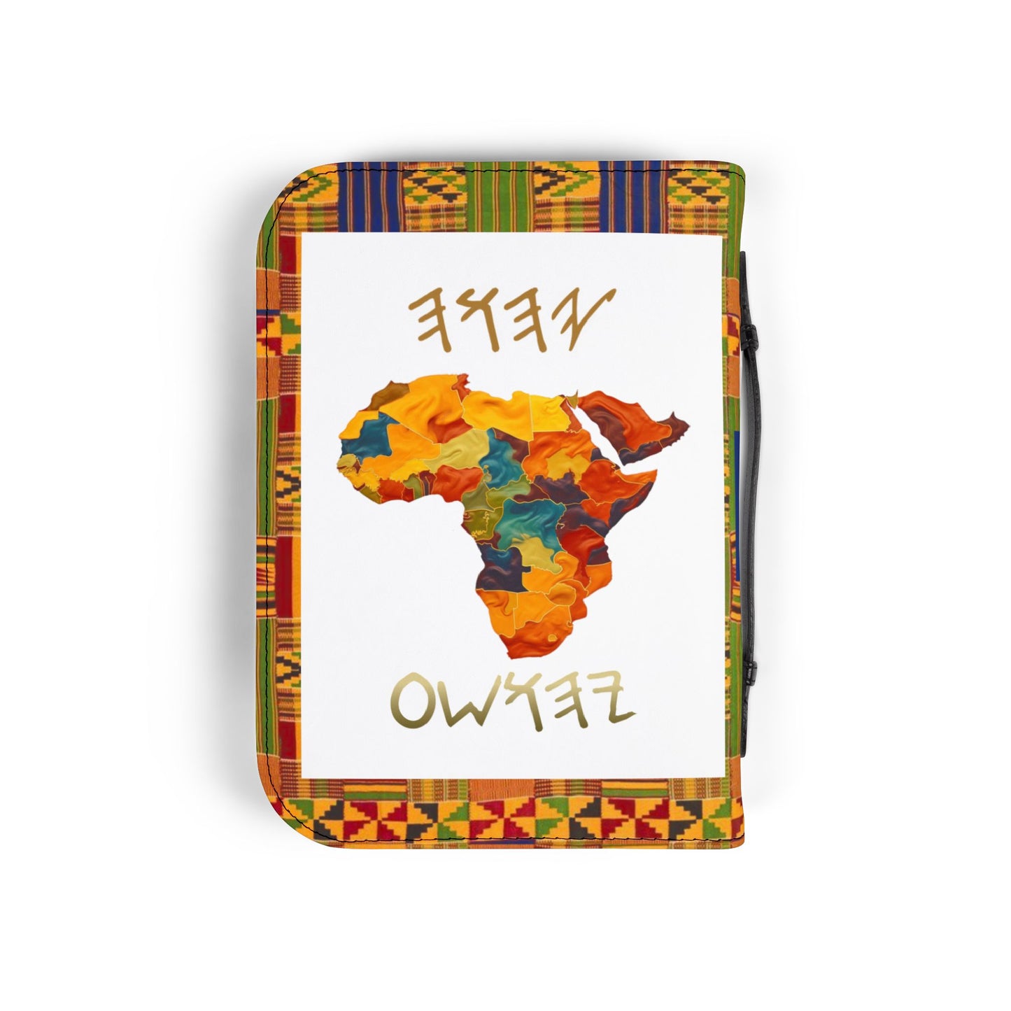 Two Greatest Commandments – Gold Kente Bible Cover - Biblical Principles Collection
