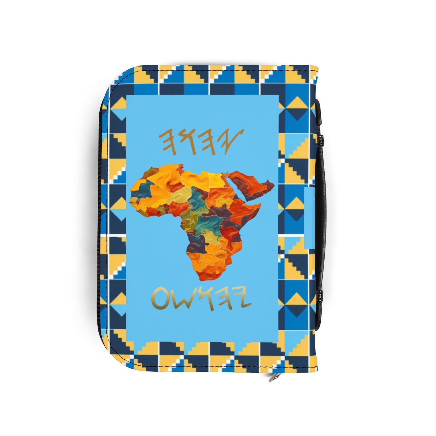 Kingdom of Priests - Light Blue Kente Bible Cover - Biblical Principles Collection