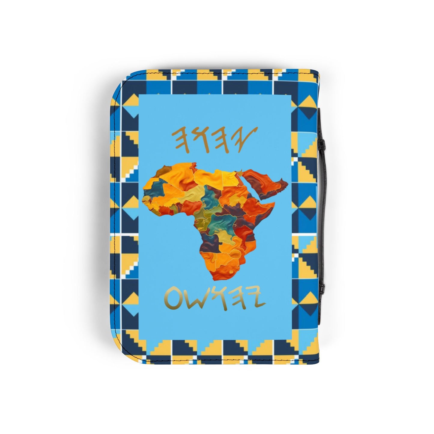 Kingdom of Priests - Light Blue Kente Bible Cover - Biblical Principles Collection