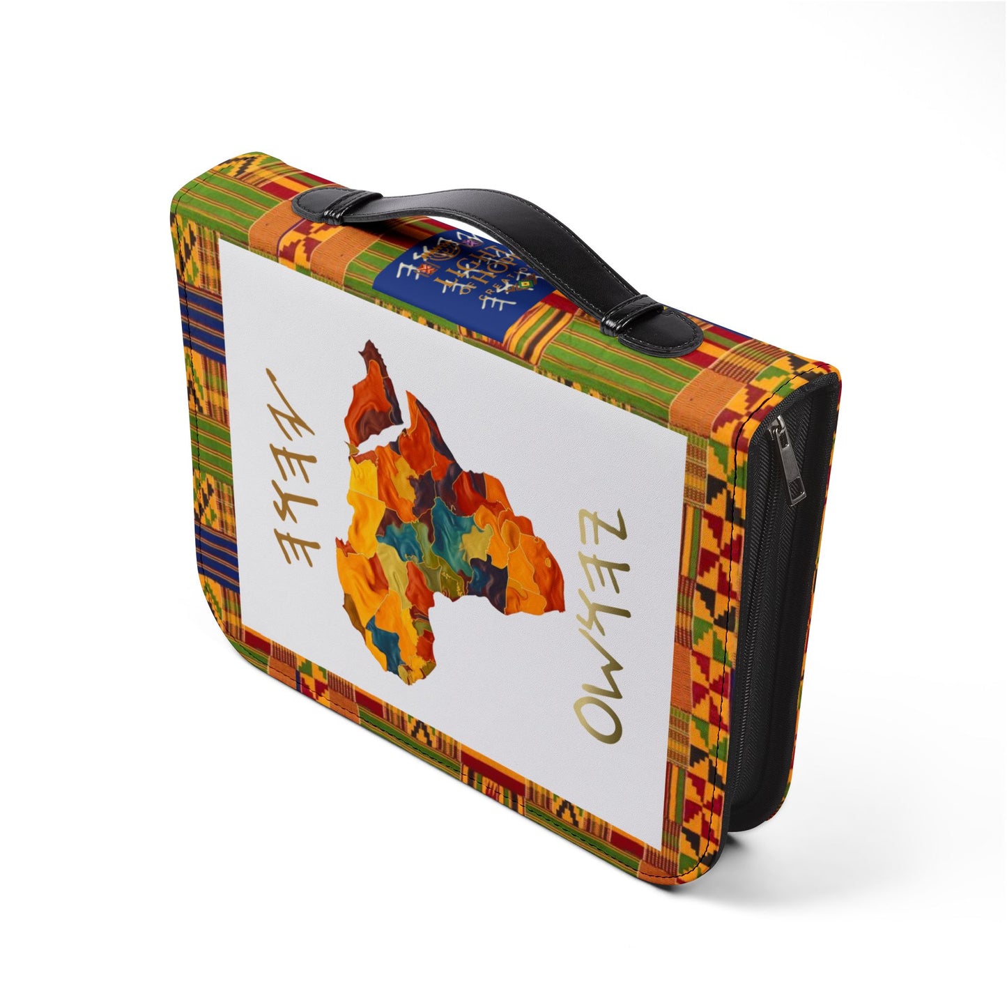 Two Greatest Commandments – Gold Kente Bible Cover - Biblical Principles Collection