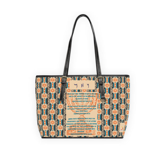 Call To Repentance - Orange Kente PU Leather Shoulder Bag - Biblical Principles Collection