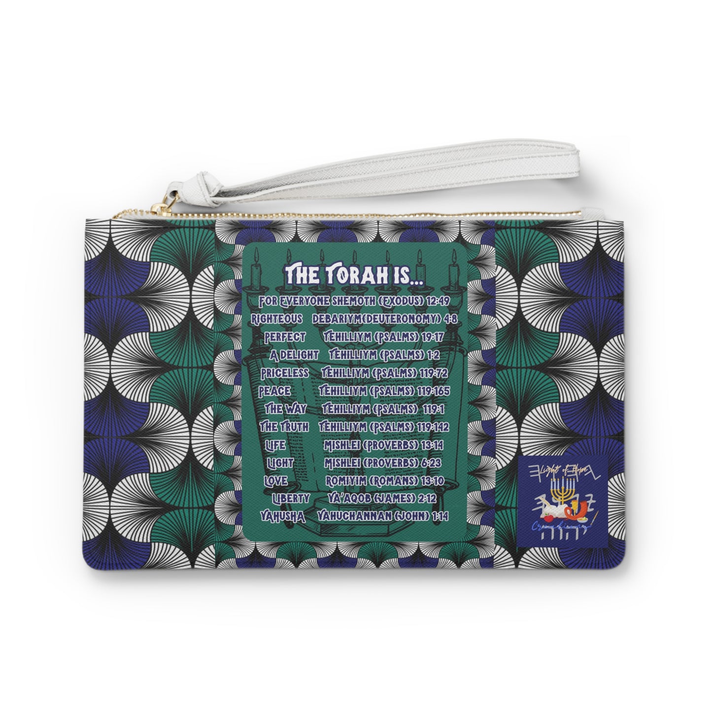 Torah Is - Royal Blue Kente Clutch Bag - Biblical Principles Collection