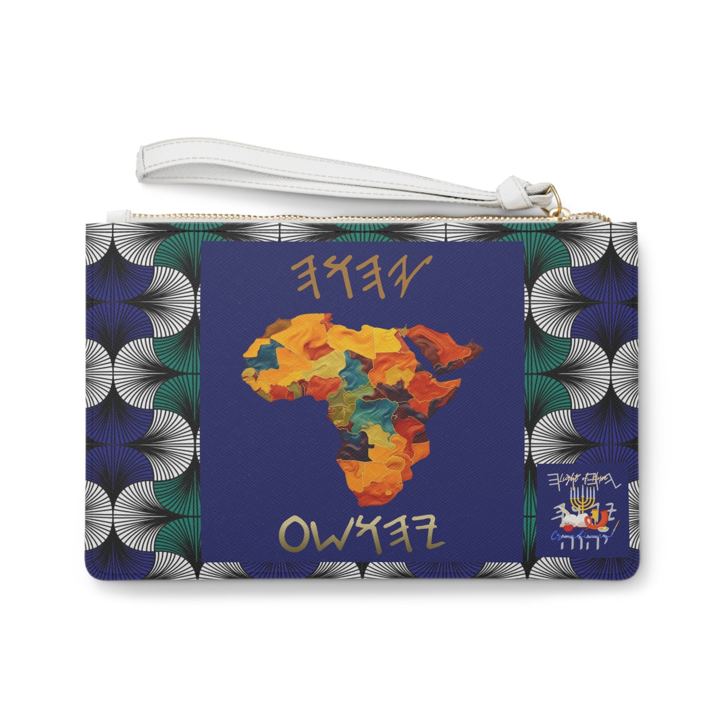 Torah Is - Royal Blue Kente Clutch Bag - Biblical Principles Collection